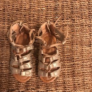 Gold Gladiator Sandals